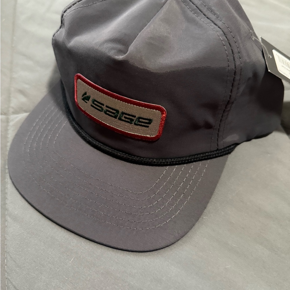 Sage Gray Fly Fishing Cap with logo patch